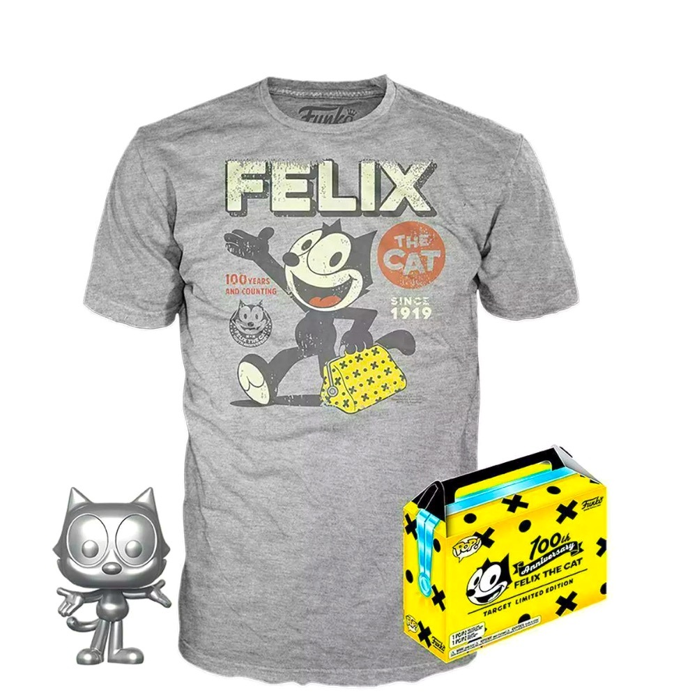 Funko POP! Felix the Cat Limited Edition Vinyl Figure & T-Shirt (XL)